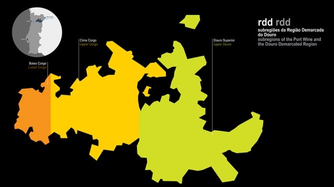 Subregiões da Região Demarcada do Douro